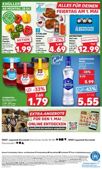 Bier im Kaufland Prospekt "KNÜLLER" mit 50 Seiten (Lippstadt)