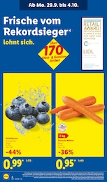 Lidl Heidelbeeren im Prospekt 