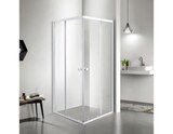 Accès d'angle droit "Garian" l.80 cm en verre transparent en promo chez Brico Dépôt Wattrelos à 119,00 €
