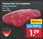 Falsches Filet vom Jungbullen  im aktuellen Netto Marken-Discount Prospekt für 1,29 €