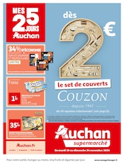 Catalogue Supermarchés Auchan Supermarché en cours à Rossay et alentours, "MES 25 JOURS AUCHAN", 28 pages, 19/11/2024 - 24/11/2024