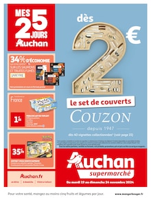 Prospectus Auchan Supermarché de la semaine "MES 25 JOURS AUCHAN" avec 1 pages, valide du 19/11/2024 au 24/11/2024 pour Antibes et alentours