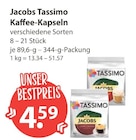 Kaffee-Kapseln Angebote von Jacobs Tassimo bei V-Markt Memmingen für 4,59 €