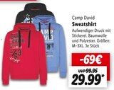 Sweatshirt von Camp David im aktuellen Lidl Prospekt für 29,99 €