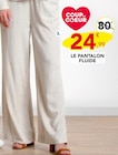 Le pantalon fluide - Lee Cooper en promo chez Stokomani Boulogne-Billancourt à 24,99 €