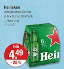 Heineken im V-Markt Prospekt Heineken von Heineken im aktuellen V-Markt Prospekt für 4,49 €
