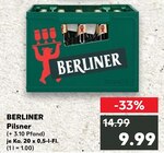 Pilsner im Angebot bei Kaufland in Lutherstadt Wittenberg Pilsner Angebote von Berliner bei Kaufland Lutherstadt Wittenberg für 9,99 €