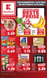 Kaufland Supermarkt Prospekt der aktuellen Woche mit 66 Seiten, gültig von 10.09.2026 bis 16.09.2026, in Bergwitz und Umgebung Aktueller Kaufland Supermarkt Prospekt in Bergwitz und Umgebung, "Hier bin ich richtig" mit 66 Seiten, 10.09.2026 - 16.09.2026