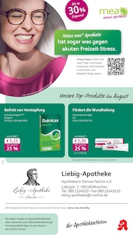 Aktueller mea - meine apotheke Prospekt "Unsere August-Angebote" Seite 1 von 4 Seiten für München