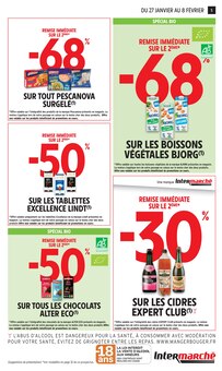 Promotion Crevettes surgelées dans le prospectus Intermarché Super, valable du 27/01/2026 au 08/02/2026 Promo Crevettes surgelées dans le catalogue Intermarché Super du moment à la page 5