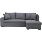 ECKSOFA inkl.Funktionen Grau Webstoff Zierkissen, Rückenkissen, Bettkasten, Schlaffunktion Angebote von Xora bei XXXLutz Möbelhäuser Stuttgart für 599,00 €