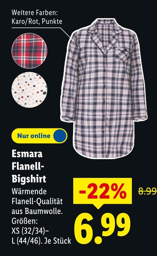 Flanell-Bigshirt