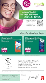 Aktueller mea - meine apotheke Prospekt (Pressath, 4 Seiten zum blättern mea - meine apotheke Prospekt Unsere Januar-Angebote mit 4 Seiten