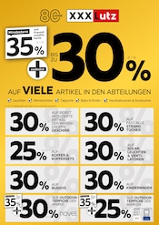 Aktueller XXXLutz Möbelhäuser Möbel & Einrichtung Prospekt in Bahrenfleth und Umgebung, "BIS ZU 30% AUF VIELE ARTIKEL" mit 1 Seite, 16.07.2025 - 31.08.2025
