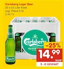 Lager Beer von Carlsberg für 14,99 € bei Netto Marken-Discount im Angebot Lager Beer von Carlsberg im aktuellen Netto Marken-Discount Prospekt