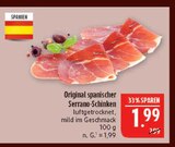 Original spanischer Serrano-Schinken im Angebot bei Marktkauf in Altenburg Original spanischer Serrano-Schinken Angebote bei Marktkauf Altenburg für 1,99 €