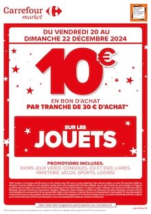 Prospectus Carrefour Market de la semaine "Carrefour market" avec 1 page, valide du 20/12/2024 au 22/12/2024 pour Nogent-sur-Seine et alentours