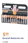 Batterien AA im Angebot bei Action in Rheda-Wiedenbrück Batterien AA Angebote von Duracell bei Action Rheda-Wiedenbrück für 5,39 €