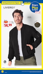 Offre Blouson Homme dans le catalogue Lidl du moment à la page 32