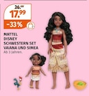 Disney Schwestern Set Vaiana und Simea von Mattel im aktuellen Müller Prospekt für 17,99 €