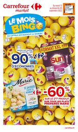 Carrefour Market Catalogue "Le mois bing, des offres qui donnent le sourire !", 14 pages, Poissy, 13/09/2022 - 25/09/2022 Carrefour Market Catalogue "Le mois bing, des offres qui donnent le sourire !", 14 pages, Poissy, 13/09/2022 - 25/09/2022