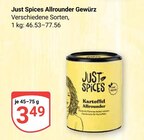 Allrounder Gewürz im Angebot bei GLOBUS in Hürth Allrounder Gewürz Angebote von Just Spices bei GLOBUS Hürth für 3,49 €