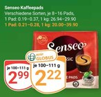 Kaffeepads Angebote von Senseo bei GLOBUS Duisburg für 2,22 €
