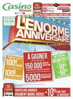 Catalogue Géant Casino à Nice, avec 96 pages Prospectus Géant Casino à Nice, "L'énorme anniversaire", 96 pages, 27/07/2020 - 09/08/2020