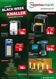 Hagebaumarkt Prospekt "UNSERE BLACK WEEK KNALLER" für Rhede, 8 Seiten, 23.11.2024 - 30.11.2024