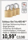 Schloss-Set Trio 405 40 von  im aktuellen METRO Prospekt für 13,08 €