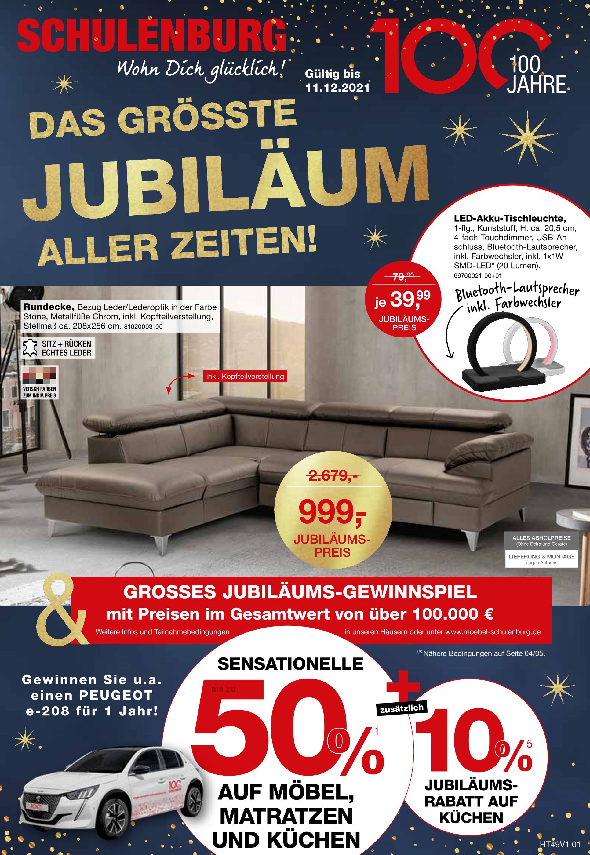 Möbel Schulenburg Prospekt für Bad Suderode mit 12 Seiten Möbel Schulenburg Prospekt für Bad Suderode: "DAS GRÖSSTE JUBILÄUM ALLER ZEITEN!", 12 Seiten, 05.12.2021 - 11.12.2021