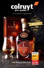 Catalogue Colruyt "Idées cadeau : whisky, rhums, vins, gin, bières", 8 pages, à Vandœuvre-lès-Nancy, 27/11/2019 - 15/12/2019 Prospectus Colruyt "Idées cadeau : whisky, rhums, vins, gin, bières", 8 pages, à Vandœuvre-lès-Nancy, 27/11/2019 - 15/12/2019