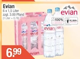 Evian von Evian im aktuellen Getränke City Prospekt für 6,99 €