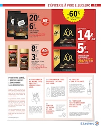 Prix et réduction Café Grains dans le prospectus E.Leclerc en cours Offre Café Grains dans le catalogue E.Leclerc du moment à la page 39