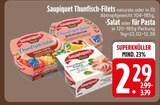 Thunfisch-Filets naturale im EDEKA Prospekt Thunfisch-Filets naturale von Saupiquet im aktuellen EDEKA Prospekt für 2,29 €