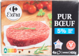 Steaks hachés pur bœuf surgelés - CARREFOUR EXTRA à 6,59 € dans le catalogue Carrefour Market
