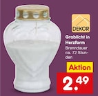 Grablicht in Herzform Angebote von DEKOR bei Netto Marken-Discount Villingen-Schwenningen für 2,49 €