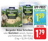 Aktuelles Bergbauern Käse Scheiben Angebot bei E center in Heilbronn ab 1,59 €