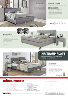 Bett im Möbel Martin Prospekt "WOHNFÜHLEN NEU ENTDECKEN" mit 32 Seiten (Wiesbaden)