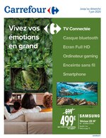 Catalogue Carrefour à Saint-Martin-d'Hères, avec 32 pages Prospectus Carrefour à Saint-Martin-d'Hères, "Vivez vos émotions en grand", 32 pages, 30/04/2020 - 07/06/2020