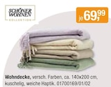 Wohndecke im Angebot bei Opti-Wohnwelt in Schorndorf Wohndecke Angebote von SCHÖNER WOHNEN KOLLEKTION bei Opti-Wohnwelt Schorndorf für 69,99 €