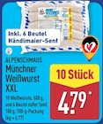 Münchner Weißwurst XXL im Angebot bei ALDI Nord in Norderstedt Münchner Weißwurst XXL Angebote von Alpenschmaus bei ALDI Nord Norderstedt für 4,79 €