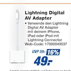 Lightning Digital AV Adapter bei expert im Langenhagen Prospekt für 49,00 €