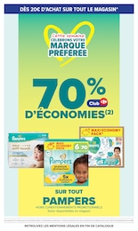 Prix et réduction Pampers dans le prospectus Carrefour en cours Offre Pampers dans le catalogue Carrefour du moment à la page 2