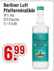 Pfefferminzlikör im Trinkgut Prospekt Pfefferminzlikör von Berliner Luft im aktuellen Trinkgut Prospekt für 6,99 €