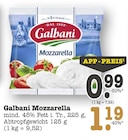 Mozzarella Angebote von Galbani bei E center Mannheim für 0,99 €