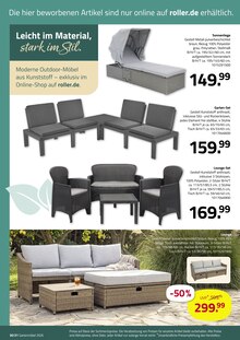 Sofa im ROLLER Prospekt "GARTENLIEBE" mit 32 Seiten (Osnabrück)