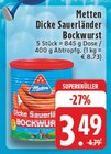 Dicke Sauerländer Bockwurst bei E center im Kleve Prospekt für 3,49 €