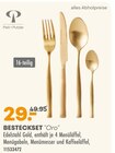 Besteckset "Oro" von Peil+Putzler im aktuellen Möbel Kraft Prospekt für 29,00 €