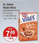 Vitalis Müsli von Dr. Oetker im aktuellen V-Markt Prospekt für 7,49 €